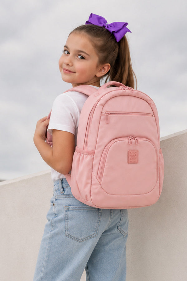 143090 Nick Club Mochila Rosa Casual con Bolsillos Frontales