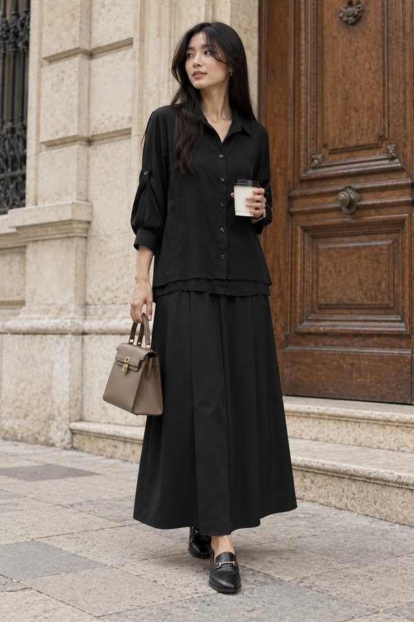 InStyle Conjunto Curvy Liso Negro