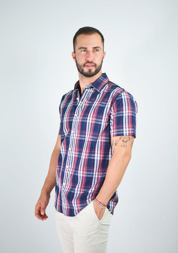 Camisa 1000-23 Slim Fit - Manga Corta