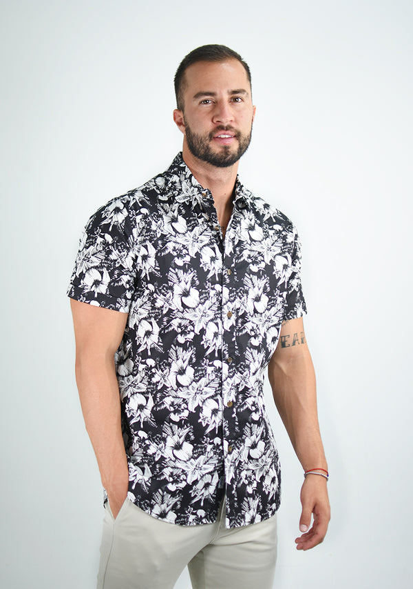 Camisa 1000-10 Slim Fit - Manga Corta