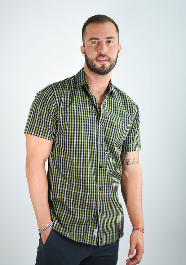 Camisa 1000-20 Slim Fit - Manga Corta