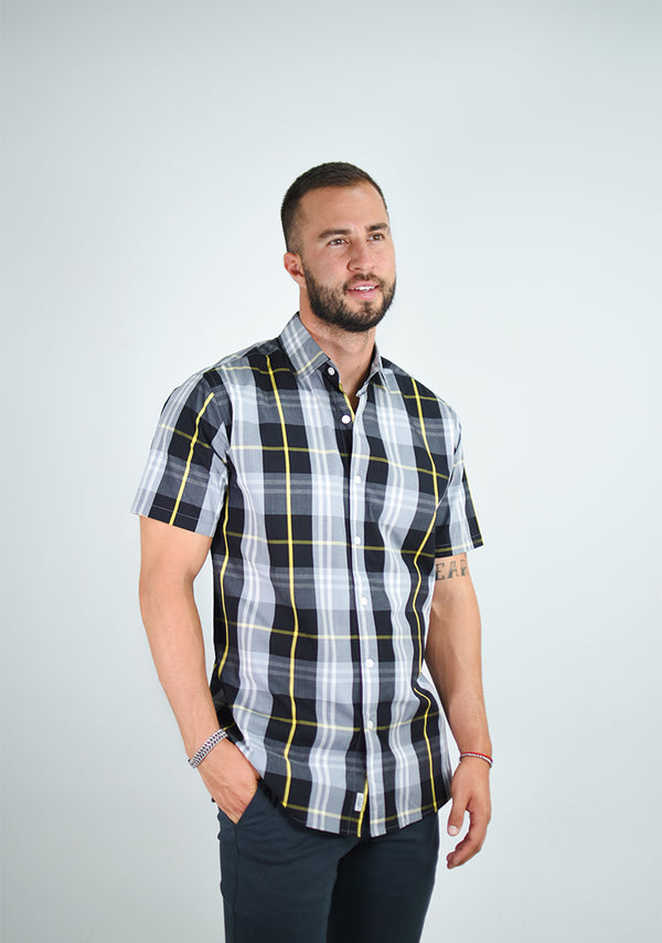 Camisa 1000-17 Slim Fit - Manga Corta