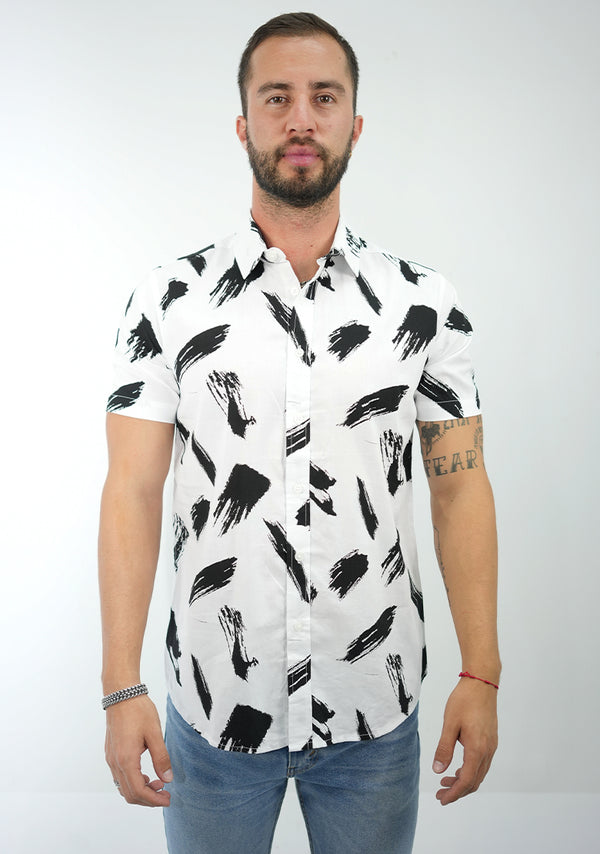 Camisa 1000-61 Slim Fit - Manga Corta